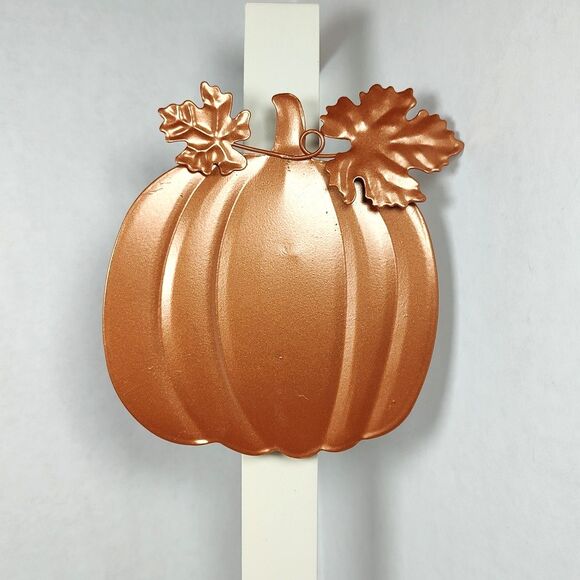 Fall Harvest Autumn Thanksgiving Metal Wreath Hanger Acorn Pumpkin Pickup Truck - Picture 12 of 14